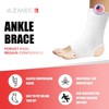 AZMEC Ankle Support Sleeve Open Heel, Light Elastic & Breathable