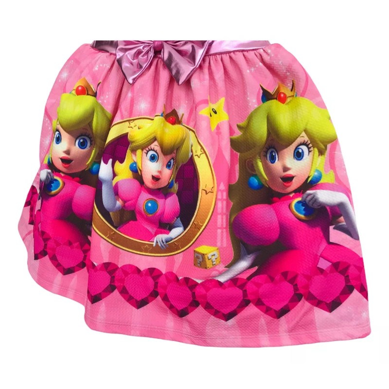 Tienda Tuybb Vestidos Disfraz Bebé Niña Princesa Peach Mario Bross