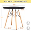 Round Kitchen Dining Table 32'' Modern Leisure Dining Room Table