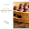 Serving Tray Bamboo Wood Color Round Tray For Water Tea
