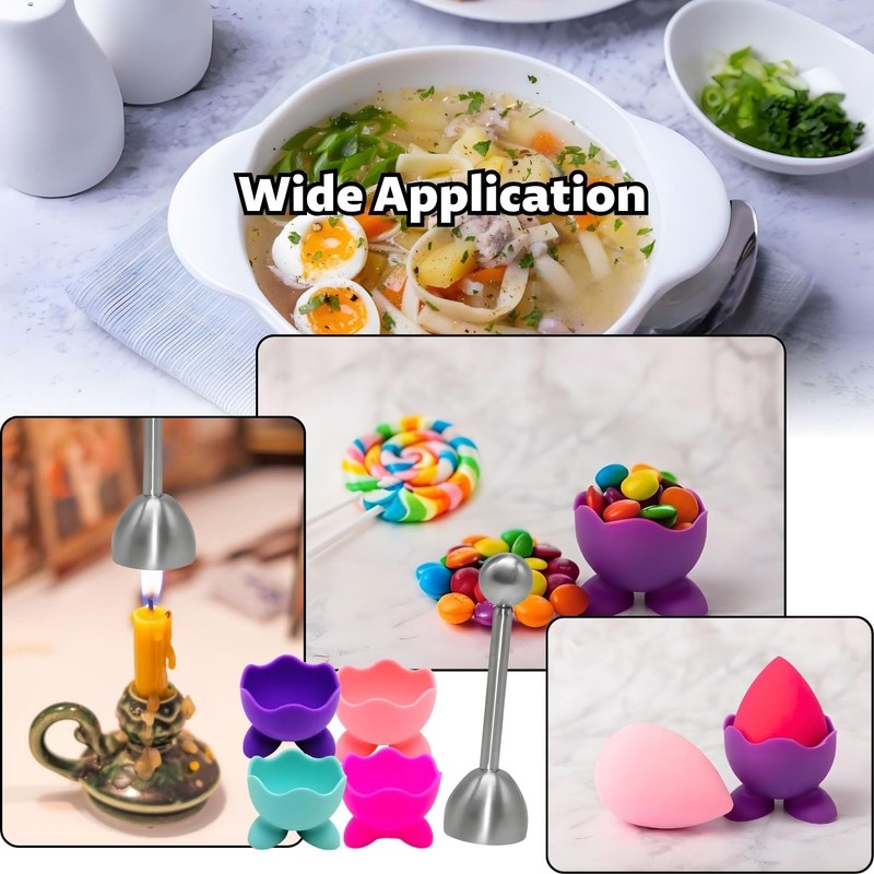 4 Pieces Funny Egg Cup Set, Egg Cup Funny with