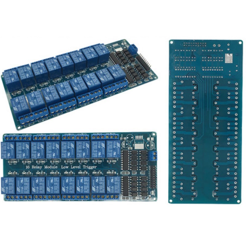 SuziePi 16-Channel 12V Relay Module Board for Arduino DSP AVR