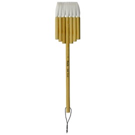 Biaelk Professional Watercolor Brushes Set,Hake Brushes Set,2660Flat Synthetic Goat Mixed Hair Artist Art Supplies,3PCS of #1#3#5,Carbonized Bamboo Handle for Watercolor Paint