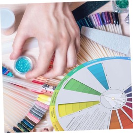 DOITOOL 4pcs Color Learning Wheel Gradient Color Chart for Easy Mixing Blending for Artists and Makeup Application Compact and Lightweight Design