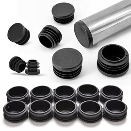 Pipe End Cover Caps, 16 Pieces, Compatible with 0.5 - 1.9 inches (13 - 48 mm), Tube Inserts, Selectable Inner Diameter, Furniture, Table Legs, Chair Foot Caps, Diameter 1.1 inches (28 mm), (Pack of 16