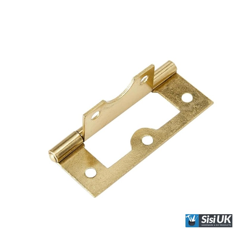 4 Pcs Brass Flush Door Hinges 75mm (3 inch) Heavy