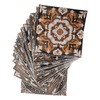 24Pcs Tile Sticker 15 X 15cm Waterproof Oil Resistant Retro
