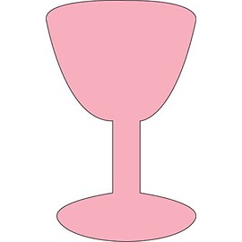 50 Sheets Pink Wine Glass Sticky Notepad 3in Pink Color Cute Self Stick Note Girl's Night Bachelorette Christmas Themed Stocking Stuffers Gifts Décor Tags Party Favors Memos Reminders USA Made