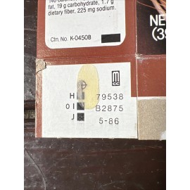 Kellogg 1986 Kellogg’s Cracklin’ Oat Bran Cereal Box – Fiber Rich – Mixes To Go