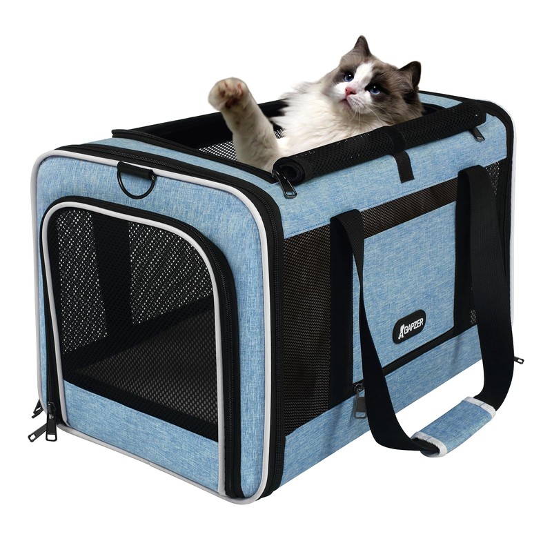 GAPZER Cat Carrier 18 x 11 x 11 Top Loading