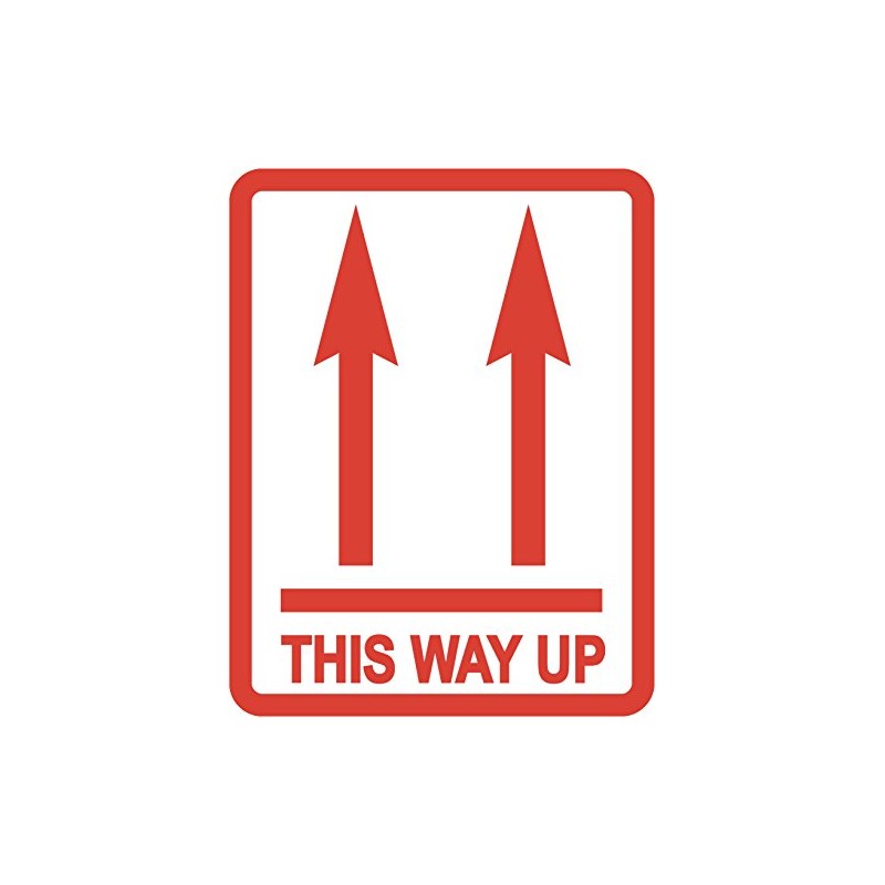 Pack of 100 'This Way Up' Packing Stickers/Sticky Labels -