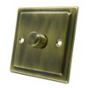 AET VAB1GDIM10 Victorian Antique Brass 1000W-10 Amp Single 1-Gang 2 Way 1000W Light Dimmer Switch, 1000 W, 240 V