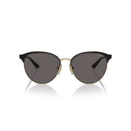 Vogue Eyewear VO4303S Sunglasses, Top Black/Pale Gold/Black Smoke, 56 mm