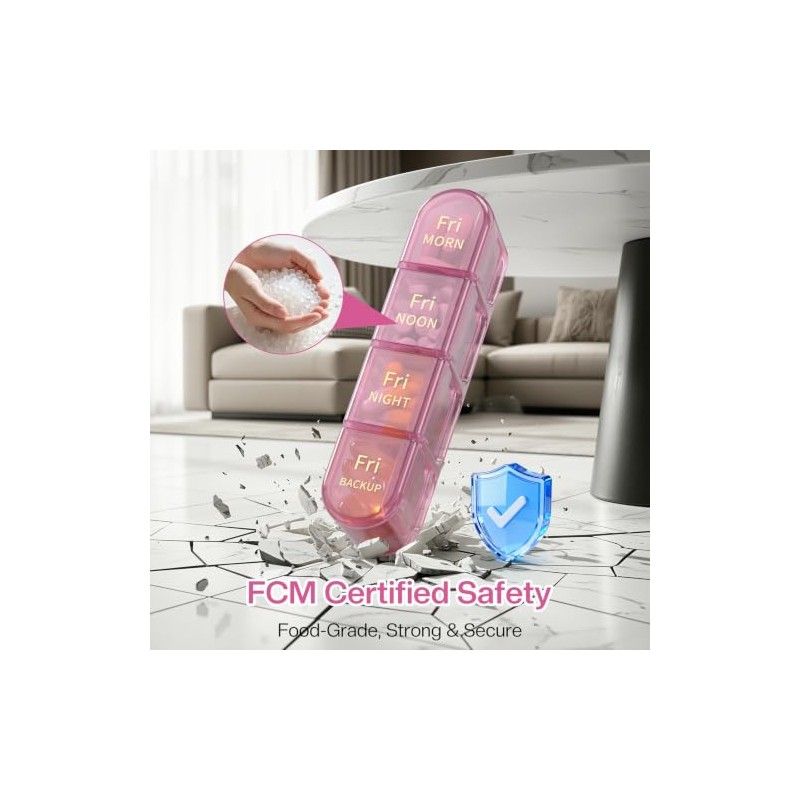 Zoolion Weekly Pill Box 7 Day 4 Times a Day