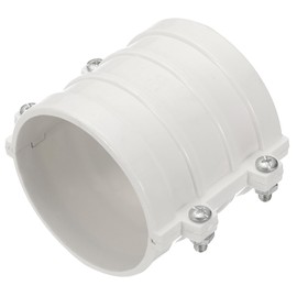 PATIKIL 2-15/16" Water Pipe Repair Clamp PVC Leak Sealer for OD 75mm PE/PPR/Pipes and Plumbing (Length 3.1 Inch), White