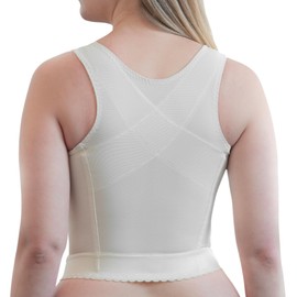 Front Closure Longline Bra | 9603 | Made in USA | Wire-Free Comfort w/Back Support | Soft Cups | 42B / Blush