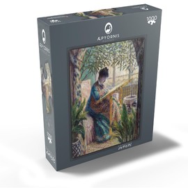 Madame Monet Embroidering 1875 by Claude Monet - Premium 1000 Piece Jigsaw Puzzle for Adults