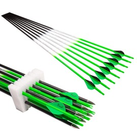 QunYing Archery Carbon Arrow 28 29 30 inch 300 340 350 400 Spine Practice Hunting Arrows for Compound Recurve Bow 12PCS Spine 400