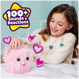 WHAT THE FLUFF?, Purr ‘n Fluff, Surprise Reveal Interactive Toy Pet with Over 100 Sounds and Reactions, Kids Toys for Girls Ages 5 and up