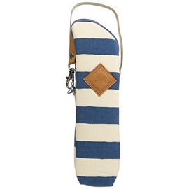 Betta Insulated Pouch for Dr. Betta Bottles, Striped & Dot, Denim Blue
