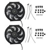 UNSTECH 2PCS 10" Universal Slim Fan Push Pull Electric Radiator