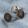 20 Set 17mm Replacement Jeans Buttons - Metal Snap Denim