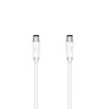 hama German Antenna Cable, Coax Plug - Coax Socket, 15.0