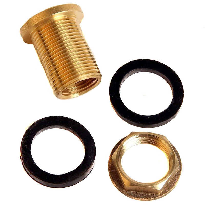 Tank Fitting + Tap 19 mm Barrel Fitting 3/4 Inch
