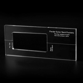 Musiclily Pro CNC Accurate Acrylic Standard Telecaster Guitar Neck Routing Template