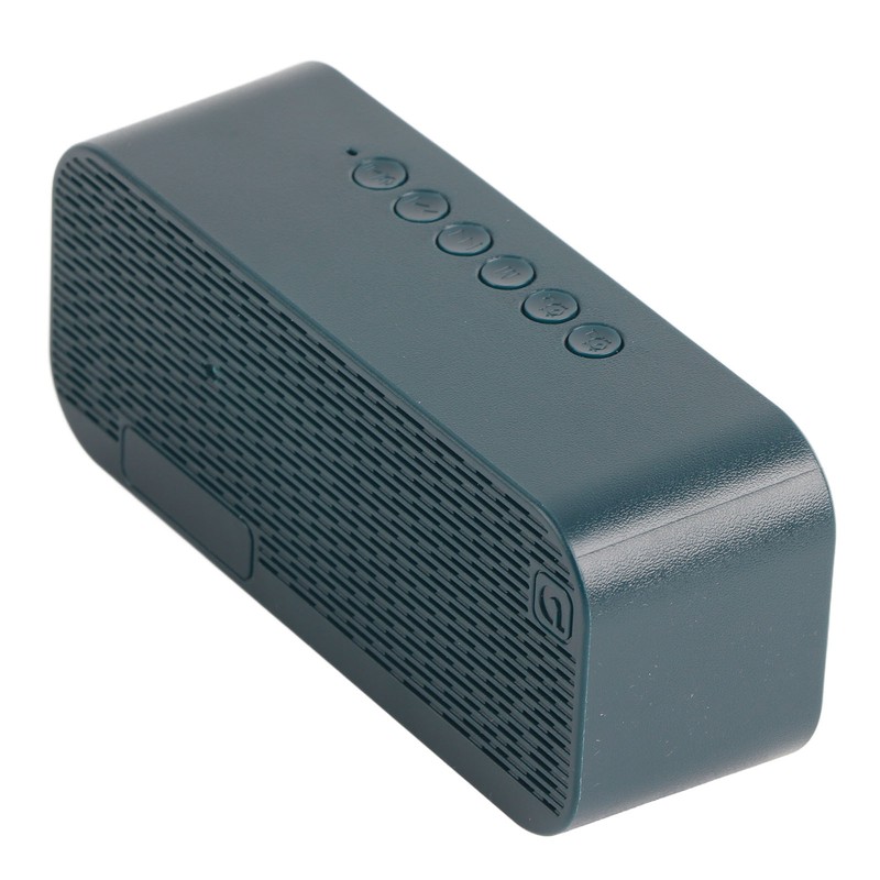 Mini Bluetooth Speaker Heavy Bass Dual Alarm Clock Portable Wireless