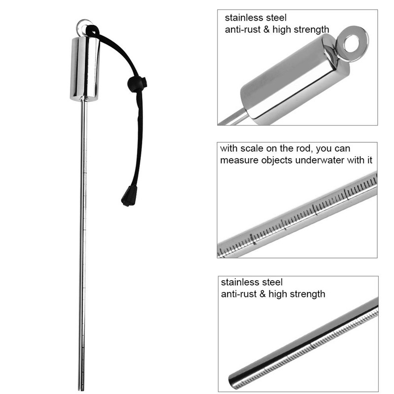 Scuba Diving Point Rod Colorful Stainless Steel Diving Noise Maker