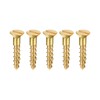 sourcing map Wood Screws M2 x 10mm Slotted Flat Head