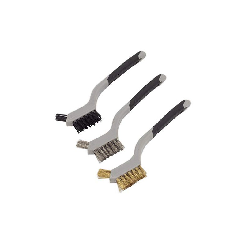Sealey WB100 Wire Brush Set 3pc Miniature
