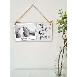 The Plum Penguin Handmade Wooden Hanging Wall Plaque My Kid Has Paws Funny Cute Sentimental Sign Pet Lover Cat Dog Mum Dad