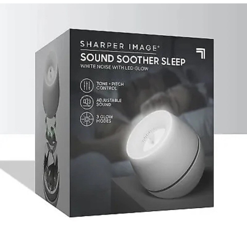 Sharper Image Sound Soother Wind White Noise with LED