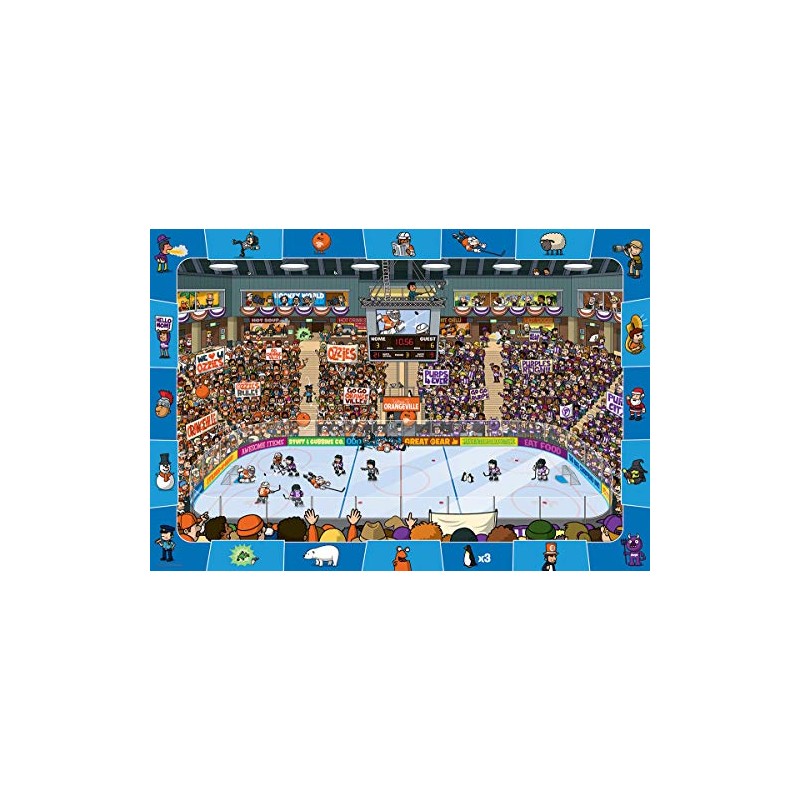 EuroGraphics Hockey Spot & Find 100 Piece Puzzle