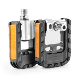 ROCKBROS Bike Peals, Foldable, Non-Slip, Aluminum Pedals with Reflectors