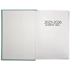 2025-2026 A5 Dap Academic Case bound Diary - Hardback A5 Day A Page Diary for Year Planner for Business, Office, Home, Appointments (Red)