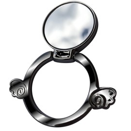 Mirrored Ring Cell Phone Holder (Silver)