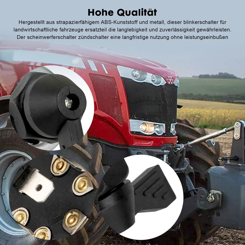 Indicator Switch for Agricultural Vehicles Replacement Part, 40 mm Diameter