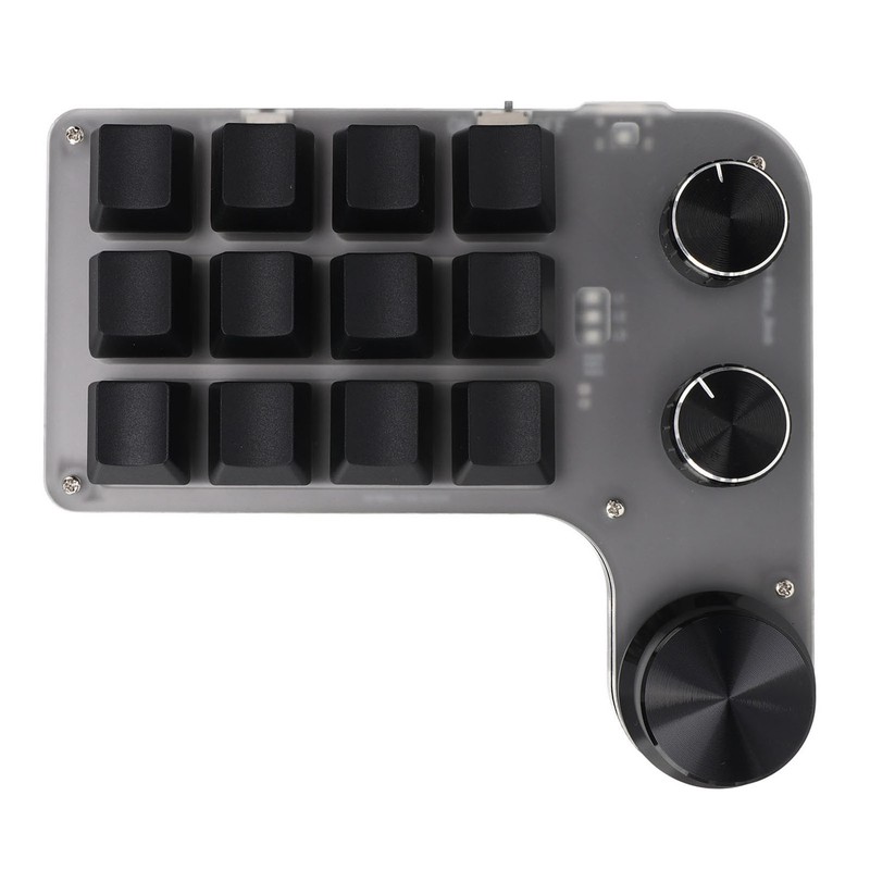 Programmable Keyboard with RGB 3 Knob 12 Keys 2.4G USB