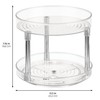 iDesign 9-Inch Plastic 2-Tier Lazy Susan Turntable - Set of