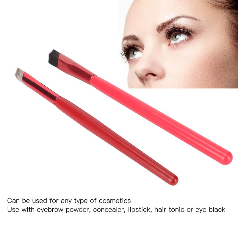 2 Pcs Eyebrow Brush Set Ultra Thin Bevel Multifunctional Makeup