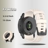 QHBAMD Silicone Watch Bands Compatible for Garmin Instinct 3 AMOLED