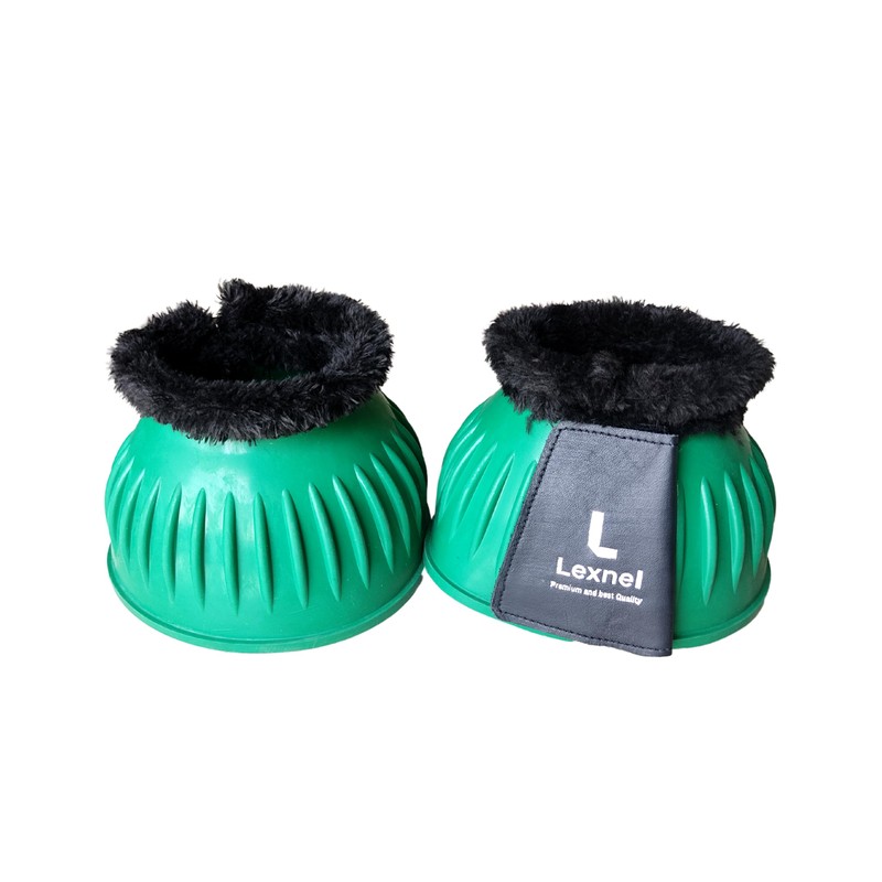 LEXNEL Rubber Horse Bell Boots – Durable Overreach Protection &
