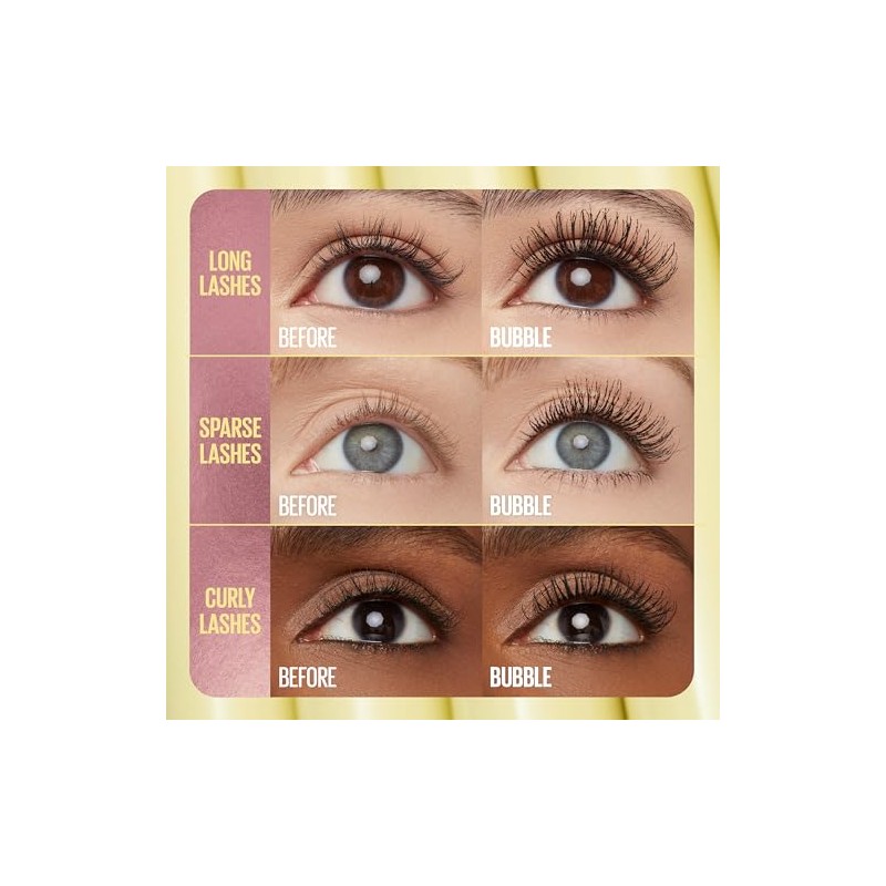 Maybelline The Colossal Bubble Washable Mascara, Buildable Mascara Volume and