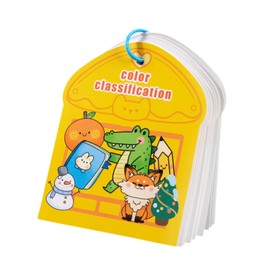 TENOL Educational Toys Quiet Books Preschool Learning Matching Cognition Sticker Book Baby Books Toys for Toddlers Kids Baby Infant, Color, 15.8x19.7cm