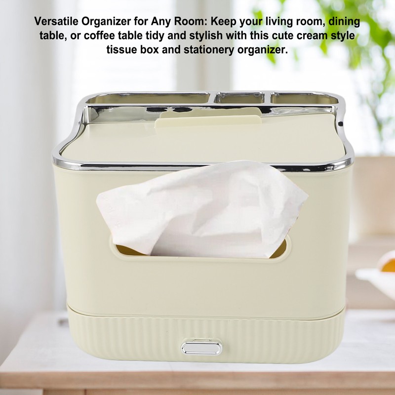 Tissue Box Organizer Multifunctional PP Plastic Space Saving Portable for