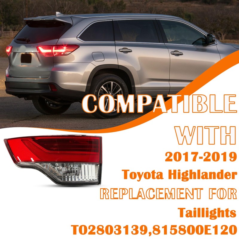 Inner Right side LED Taillihgt Assembly For 2017-2019 Toyota Highlander