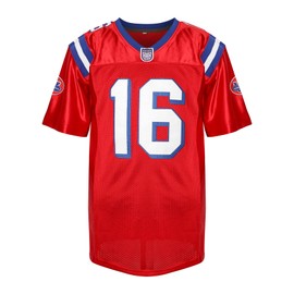Men 16 Shane Falco Movie Football Jersey The Replacements Jersey Red (X-Large, Red)